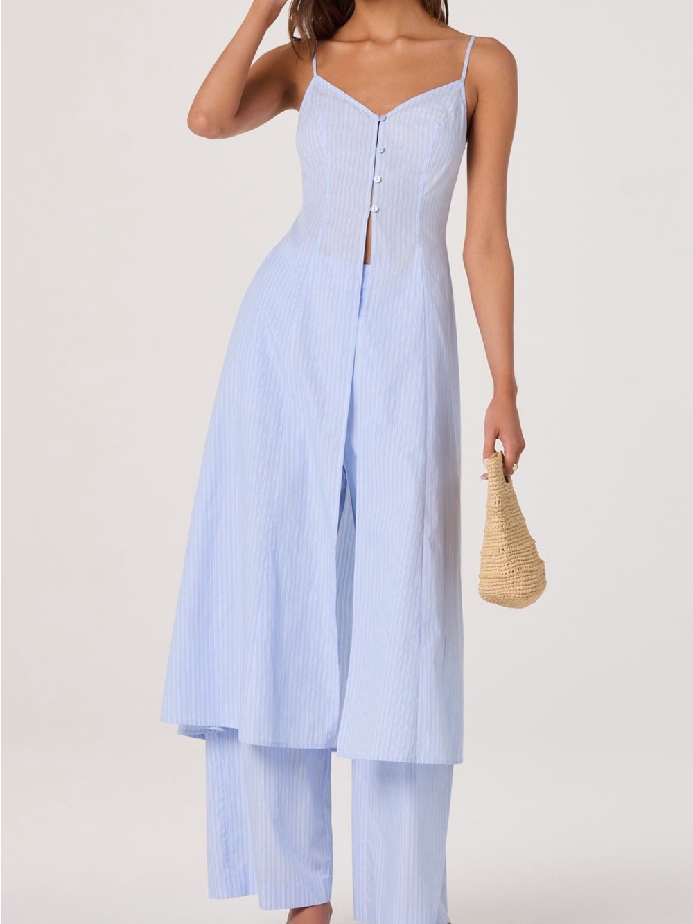 Astr the label rena longline sleeveless tunic